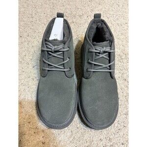 UGG NEUMEL WATERPROOF CHARCOAL SHEEPSKIN CHUKKA ANKLE MEN`S BOOTS SIZE US 10 New
